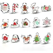 15 Pcs Christmas Shapes Cookie Cutters Cookie Moulds Baking Cutters Set