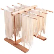 Wooden Spaghetti Dryer Pasta Drying Rack Noodles Stand 8 Bar Handles AU↩≈↶