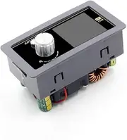 DC DC Buck Converter CC CV Power Module 0.6-30V 5A Adjustable Regulated Power Supply Voltmeter Ammeter CNC Color Screen 80W Black One Size