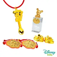 在飛比找PChome24h購物優惠-Disney迪士尼系列金飾 彌月金飾印章套組木盒-榜首米奇款