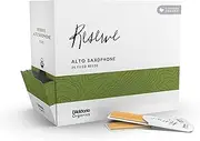 D'Addario Organic Reserve Alto Saxophone Reeds - Sax Reeds - Individually Sealed - 2.5 Strength, 25 Pack
