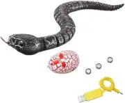 ' for Adults Snake Remote Control Animal Game Trick Party Toy - Black