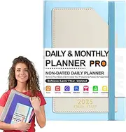 Daily Planner 2025 | 2025 Planner Notebook | Time Management Planner | Daily Schedule Notebook Comprehensive Weekly Planning Paper For Work Daily Planner, Students Daily Planner