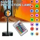 16 Colors Sunset Projection Lamp LED Modern Projector Light Remote Control USB U