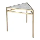 NEW Cafe Lighting Hugo White Marble Side Table Gold