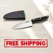 NEW WILTSHIRE STAYSHARP NEW LOOK 15cm SANTOKU KNIFE WITH SHARPENER Slice Slicer
