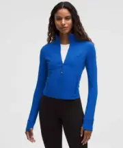 Lululemon Cropped Define Jacket in Galactic Cobal
