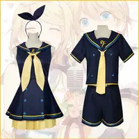 在飛比找露天拍賣優惠-【星月】鏡音雙子cos服虛擬偶像鏡音鈴水手服動漫cospla