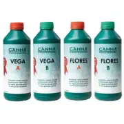 BRAND NEW Canna Vega + Flores Classic A/B Sets - 1L - Hydroponic Plant Nutrients