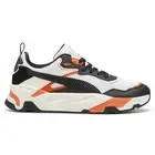PUMA Trinity Lace Up Mens Black, Off White, Orange, White Sneakers Casual Shoes