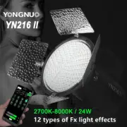 YONGNUO YN216 II LED Video Light 2700K-8000K Studio Photo Lamp App Control 24W