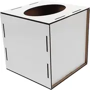 LAPYAPPE Elegant Tissue Box Cover Modern Decorative Tissue Dispenser for Home Office Compact Napkin Holder for Living Room Bedroom Bathroom Stylish Storage