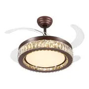 Windora Calista 42" Crystal Chandelier DC Ceiling Fan w/ 3CCT LED Remote Control