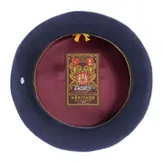 Laulhere Heritage Campan French Beret Hat 100% Merino Wool - Navy