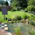 Pond Aerator 5V 2.5W Solar Pond Pump Low Noise 0.8L/min for Landscape Decoration