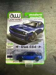 1/64 AUTO WORLD MODERN MUSCLE 2019 DODGE CHALLENGER SRT HELLCAT BLUE. Box7