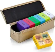 Large Weekly Pill Organizer Box in Gold Leather Case - 7 Day Week Pill Planner Organizers & Medication Reminder with 4 Times a Day - Daily Compartments That is Ideal for Travel by MEDca …