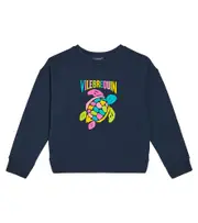 [Vilebrequin Kids] Vilebrequin Kids Logo printed cotton jersey sweatshirt Y 14 multicoloured