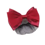 6 Pcs Bow Barrette Stylish Floral Lace Official Lady Hair Clip Cover Net Tulle Bowknot Bun Snood Women Hairgrip Headband Hairnet