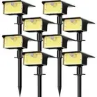 Solar Spot Lights Outdoor Motion Sensor, [8 Pack/62 LED]3 Modes Solar