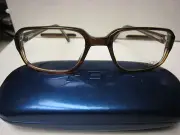 CARAVAGGIO EYEGLASS FRAMES Style WALDEN Sz. 54-18-140 BROWN With Generic case