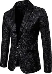 [Generic] Men's Dress Blazer Suit Party Dinner Prom Slim Fit Stylish Blazer Sport Coat Party Prom Tuxedo