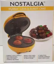 Nostalgia My Mini Lava Donut Muffin And Bundt Cake Maker - New!