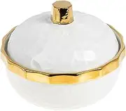 Alipis Ceramic Stew Pot Kitchen Soup Bowl Thickened Bowl Rice Pudding Ceramic Steaming Cup Egg Cup Medicinal Holder Chicken Soup Bowl Ceramics White Porcelain Fitness Server