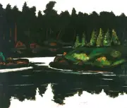 Marsden Hartley - Robin Hood Cove, Georgetown Maine (1938) - 17" x 22" Art Print