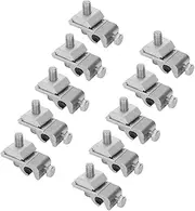 Solar Mounting System Grounding Clip,Solar Panel Photovoltaic On Coupling Earthing Ground Lug Clamp, PV Aluminum Rails Kit Guide Rail Compatible Quick Installation Earth Clip