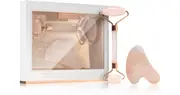 Zoë Ayla Rose Quartz Roller And Gua Sha Tool 2pcs Facial Gift Set
