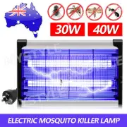 40W Electric UV Mosquito Fly Insect Killer Bug Zapper Trap Lamp Aluminum Light