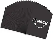 Golden State Art, Pack of 25 11x14 Black Uncut Mat Boards, Great for Photos, Pictures, Frames, Acid-Free, White-Core