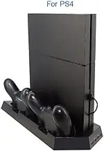 Guomao PS4 PRO/PS4 Slim/PS4 3-in-1 Universal Fan Base Bracket Radiator TP4-023B (Color : Black)