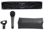Crown Pro XLi1500 900w 2 Channel DJ/PA Amplifier Amp XLI 1500+AT Microphone