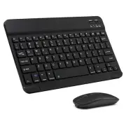 Ultra-Slim Bluetooth Keyboard and Mouse Combo Rechargeable Portable Wireless ...