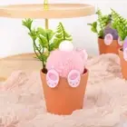 Handmade Artificial Rabbit Potted Plant Home Holiday Decorations