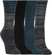 [KIRKLAND] Signature Ladies' Extra-Fine Merino Wool Crew Socks, Blue, 4 Pairs, Blue