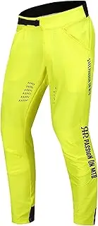 [REYSHIONWA] Men's BMX Trousers Cycling Pants Mountain Bike Trousers Downhill MTB Dirt Bike Riding Pants Yellow