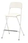 IKEA FRANKLIN Foldable White Bar Stools - Set of 4 NEW