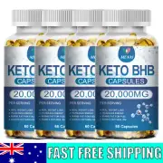 Keto BHB Capsules Weight Loss Diet Pills Fat Burner Detox Dietary Supplement