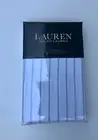 Ralph Lauren Spencer Stripe Sateen Two King Pillowcases 20x40 White Sage
