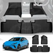 3D All-Weather Floor Mats for MG MG4 2023-2025 Heavy Duty Customized Car Floor Liners Full Set Carpet