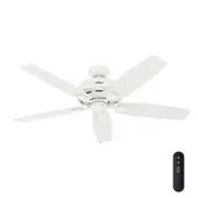 Hunter 52" Bennett Ceiling Fan w/ 3 LED Lights Remote Control Rustic Farmhouse