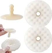 Non-Scratch Kitchen Sponges - Non-Scratch Scrub Sponges | -Sided Heavy-Duty Scrubber with Suction Cup, BPA- Cellulose Sponges with Ergonomic Grip for Pots, Dishes and Non-Stick Pans