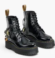 Dr Doc Martens Marc Jacobs Jadon Platform Combat Boots Vegan Black 7 Collector