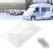 Vehipa RV Shower Skylight Cover, 18" x 26" OD RV Skylight Replacement, Camper Skylight Replacement RV Skylight Fits 14" x 22" Skylight Openings, RV Outer Dome for RV Travel Camper Truck (Clear)