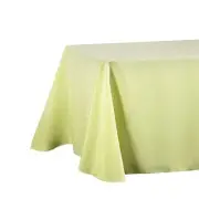 LinenTablecloth 90 x 132-Inch Rectangular Polyester Tablecloth with Rounded C...