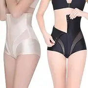 [XIANEWS] 2 Pcs High Waist Boxer Belly Pants - Comfortable Shaping Pants Multipurpose Waist-up Shaping Belly Boxer High Elasticity Postpartum Shapewear Pants Easy to Wear Suitable