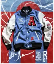 Roots of Fight Allen Iverson The Answer Melton Varsity Jacket (L) NEW w/ TAGS